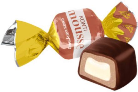 Εικόνα της Σοκολατάκια "Konti Mousse" με γεύση καπουτσίνο