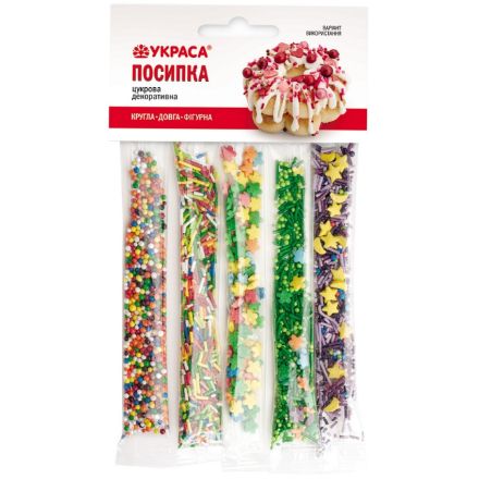 Εικόνα της Τούφα πολύχρωμη διακοσμητική  mix 5 σε 1 